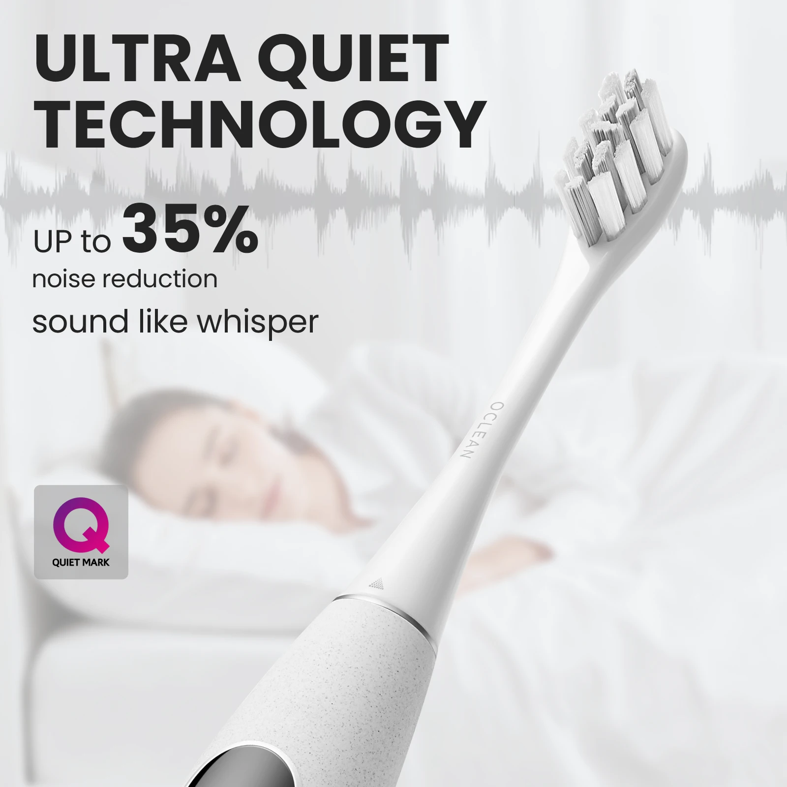 Oclean X Pro Elite  ไฟฟ้า, แปรงสีฟันไฟฟ้าระบบโซนิกอัจฉริยะเสียงเงียบช่วยในแอปแปรง IPX7ฟันขาว