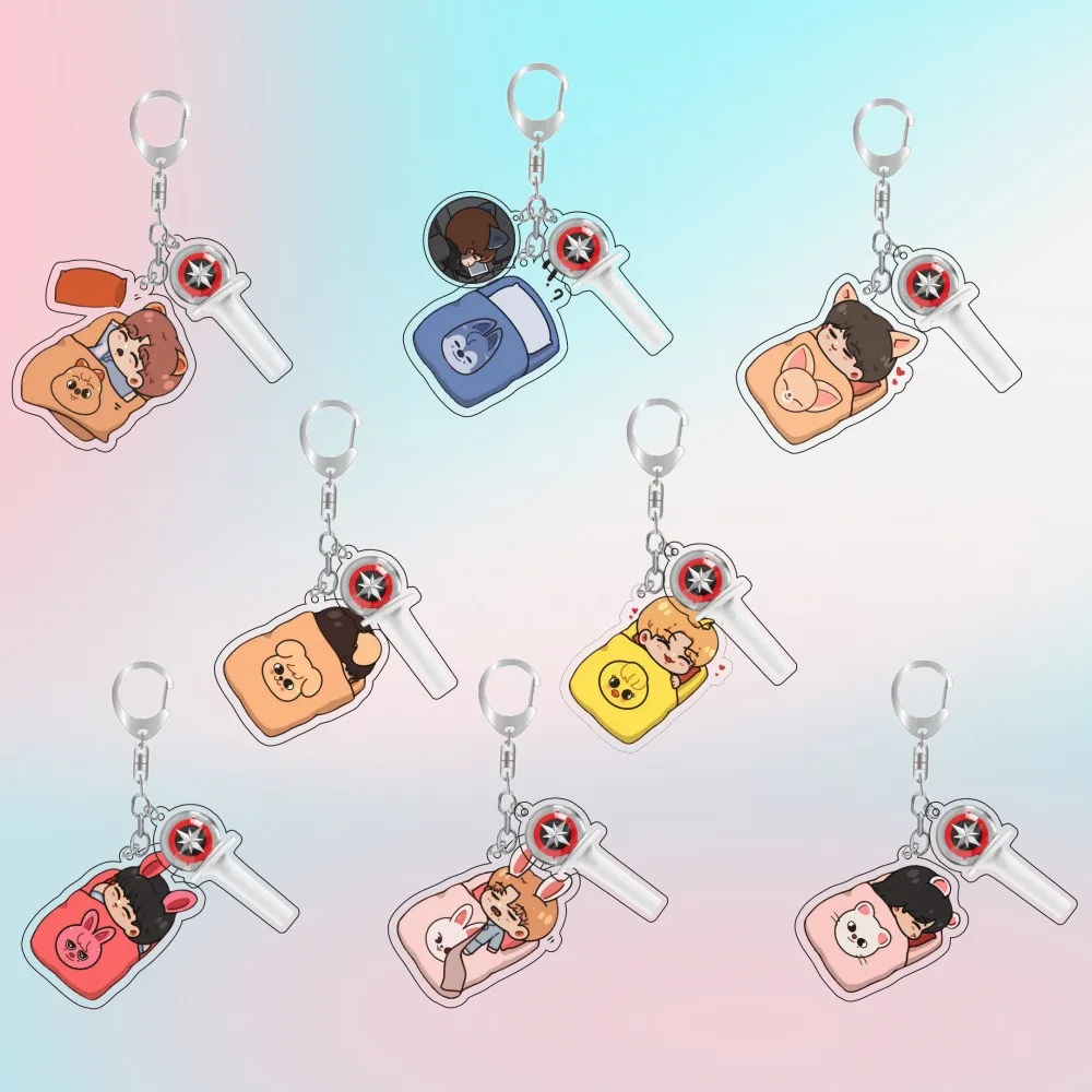 

StrayKids peripheral Huang Xuanchen Li Longfu music album peripheral keychain 838 SKZOO acrylic decorative pendant