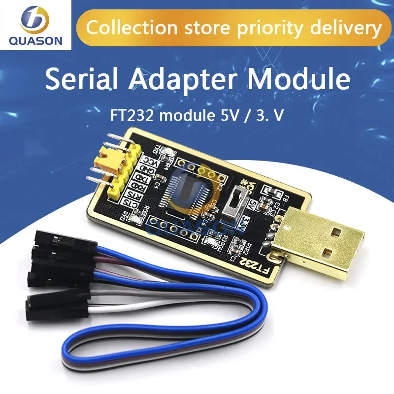 FT232RL FT232 USB TO TTL 5V 3.3V Download Cable To Serial Adapter Module For Arduino USB TO 232 support win10