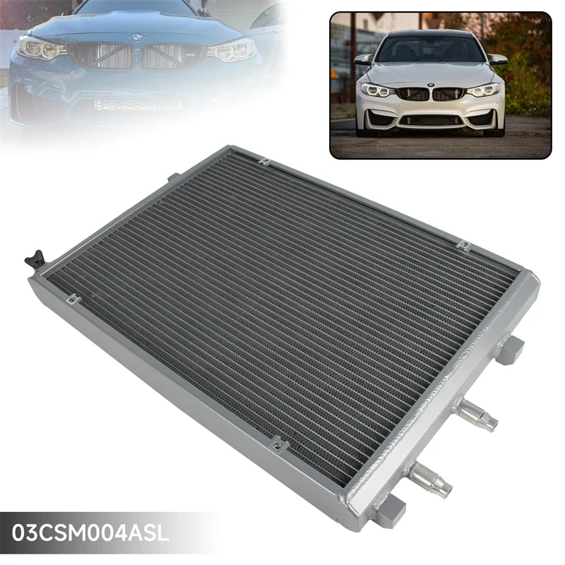 Aluminum Heat Exchanger Upgrade For BMW M2C M3 M4 F80 F82 F87 S55 2015 - 2019 Black/Silver