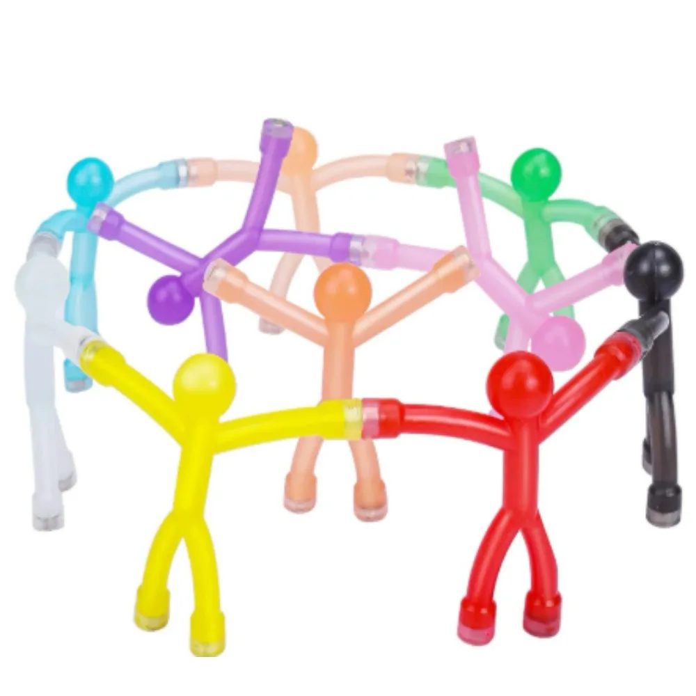 

Baochan Magnet Little Man Toy Colorful Humanoid Refrigerator Magnetic Toy Boy Girl Gift Reduction Toy
