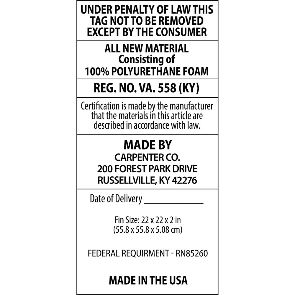22x22 وسادة إسفنجية مربعة 2 بوصة سميكة لينة دعم مثالية DIY بها بنفسك الحرفية مشاريع كرسي بار البراز مقعد وسائد للمقعد