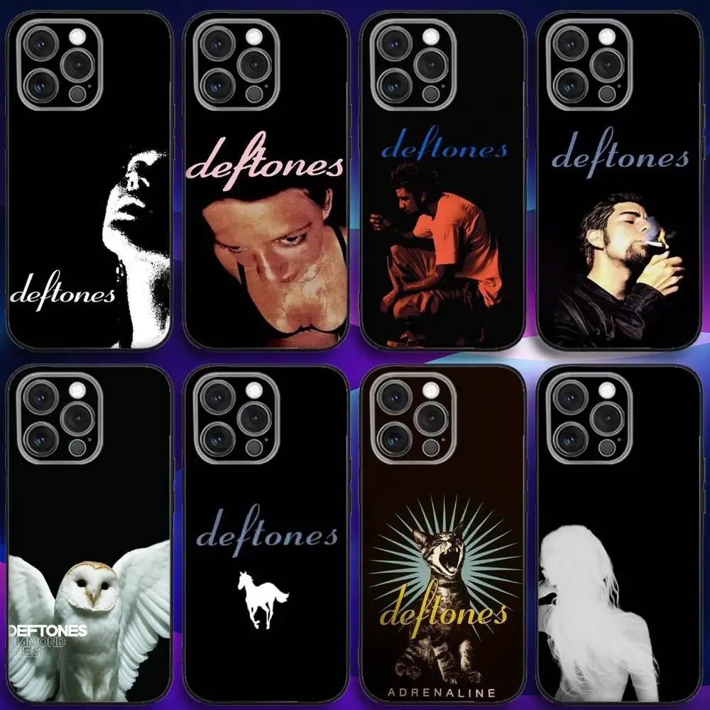 

Band D-Deftones Phone Case For iPhone 17,16,15,14,13,12,11,Pro,Max,Plus,X,XS,SE4,E,Mini,Soft Black Case