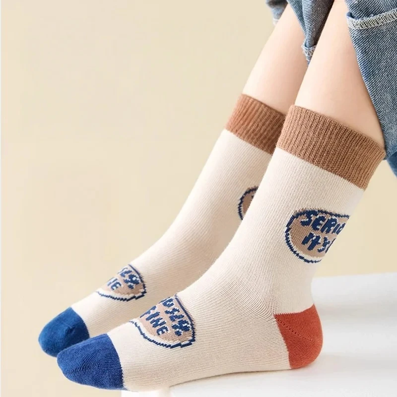 Baby Socks Children Spring Socks 1-14T Boys Girls Cute Cartoon Dinosaur Pattern Socks Cotton Socks Kids Sock Footwear 5 Pairs