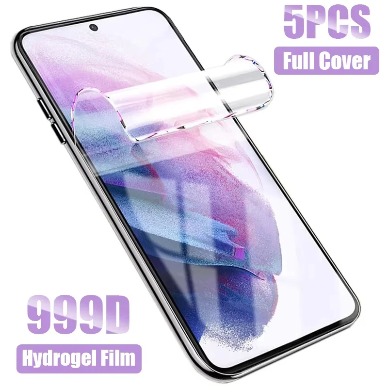 5Pcs Hydrogel Film For Samsung Galaxy A56 A55 A16 A57 A27 A35 A34 A26 A17 A07 A06 S26 Ultra S25 S24 Plus S23 FE Screen Protector