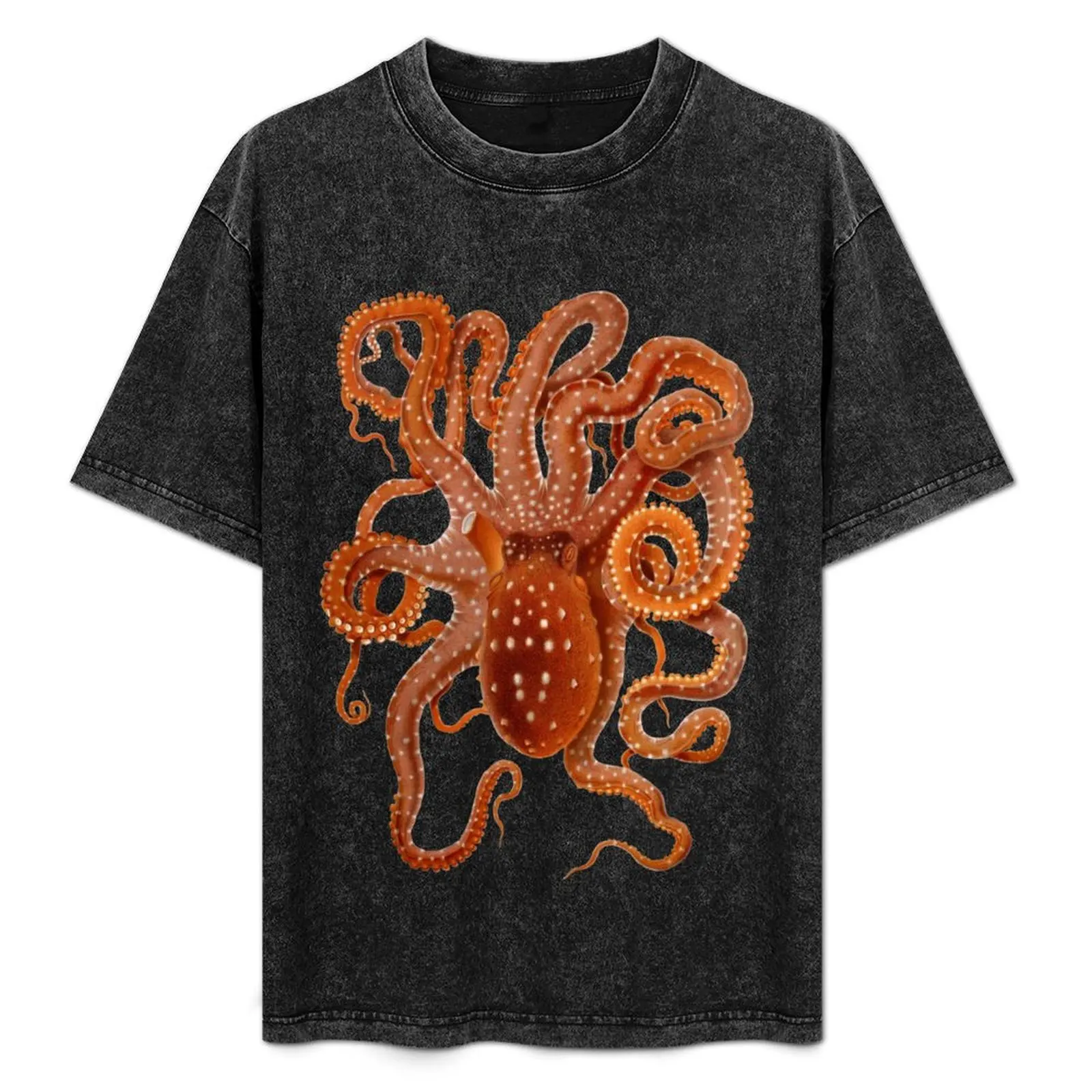 

Vintage Octopus T-Shirt Basic Regular Fit Casual T-Shirt