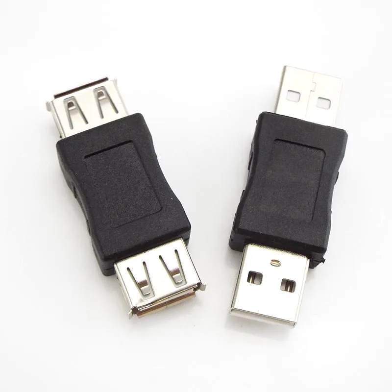 Usb 2.0 tipo a fêmea para fêmea adaptador de acoplador conector usb macho para macho cabo extensor mini trocador conversor para computador portátil