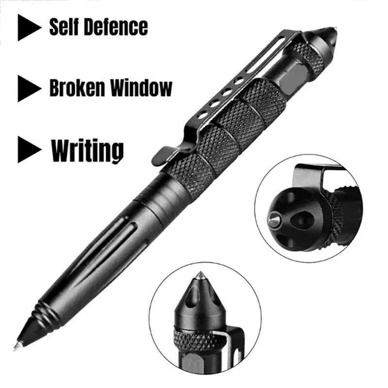 Multi Function Tactical Pen Emergency Flashlight Screwdriver Bottle Opener Window Breaker Outdoor Survival Self Rescue EDC Tool