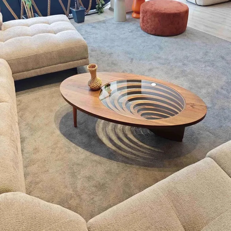 AA Solid Wood Coffee Table Designer European Style Minimalist Modern Coffee Table Living Room