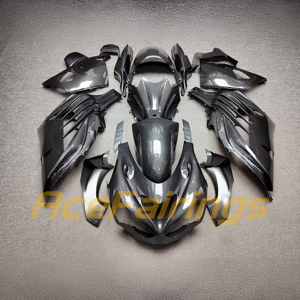 Fairing Set 2012-2024 ZX-14R ABS Plastic Carbon Fiber Color Motorcycle Fairings Perfect Fit for 12-24 Kawasaki ZX14R