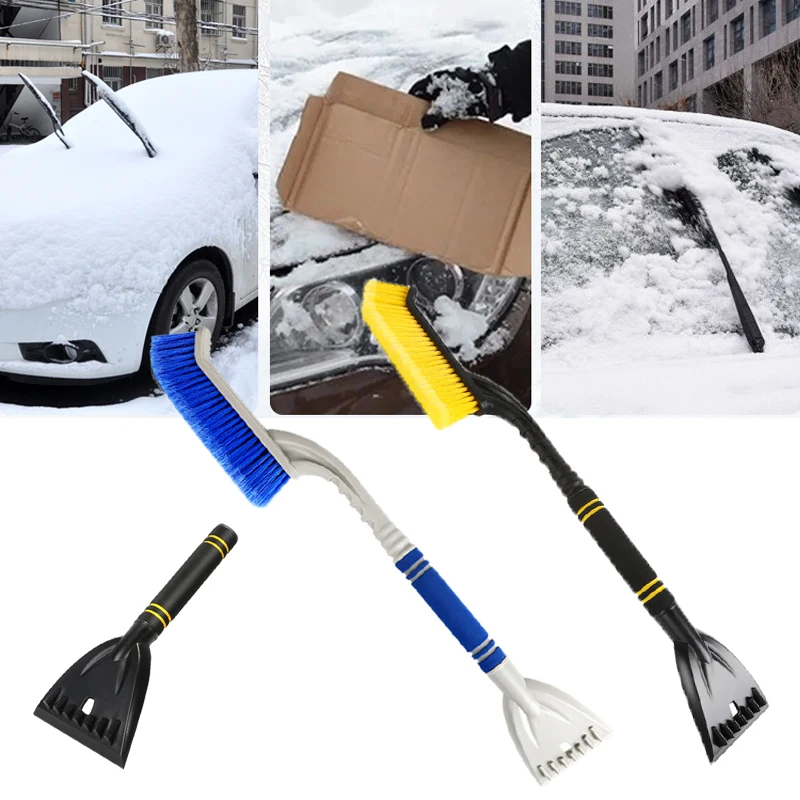 Car Snow Brush Ice Scraper Sweeping Shovel for Winter Handle Auto Glass Cleaning Tool Remover Auto Windshield Accessories