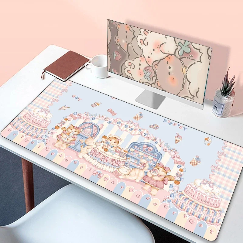 Mousepad Kawaii Lolita Gaming Laptops Tapete De Borracha Mouse Pads Pc Gamer Acessórios para Computador Deskmat Extended Mausepad Mats Xxl Pad