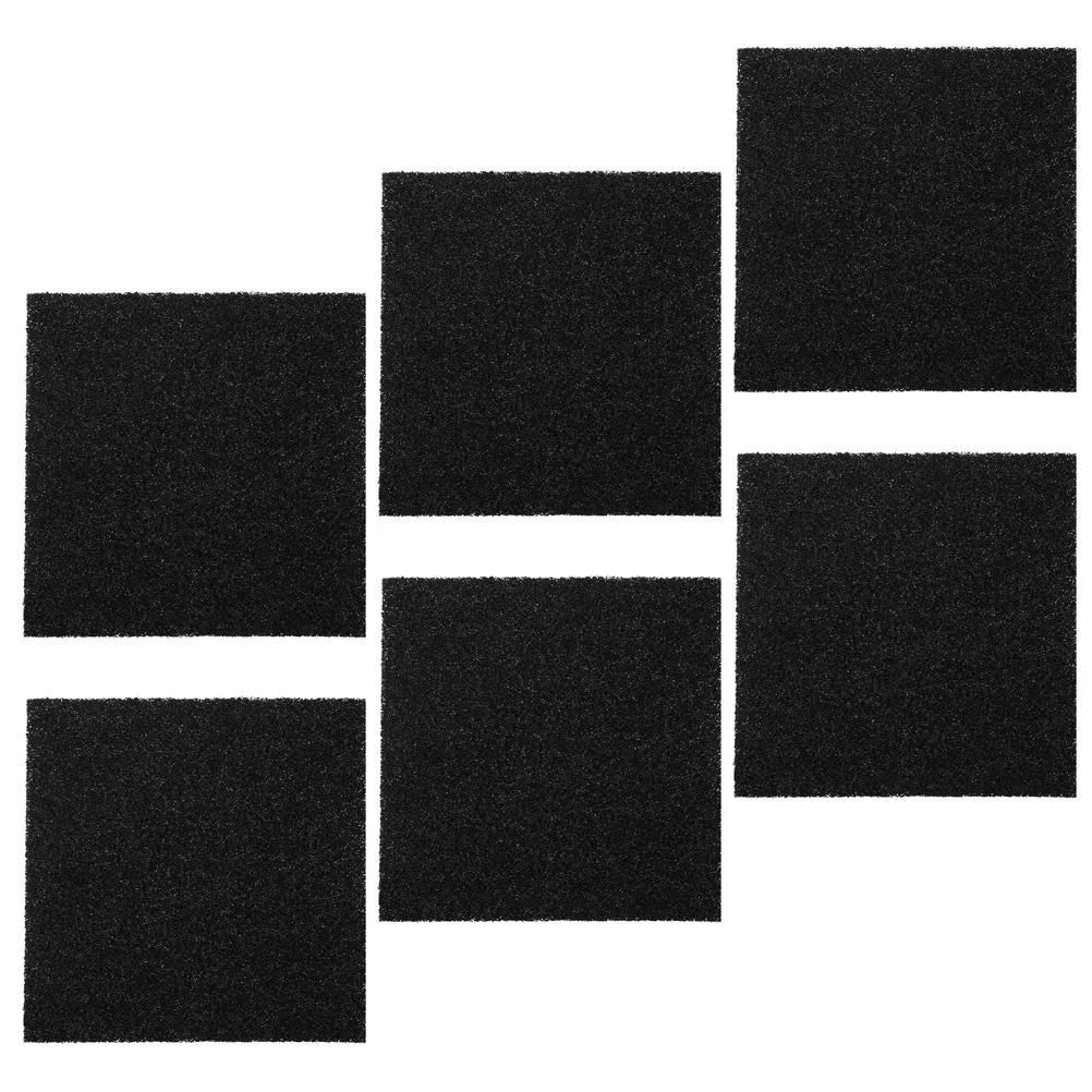 

6Pcs Garbage Bin Filter Sponges Deodorizer Odor for Home Kitchen Black Charcoal Filter Trash Bin Odor Remover