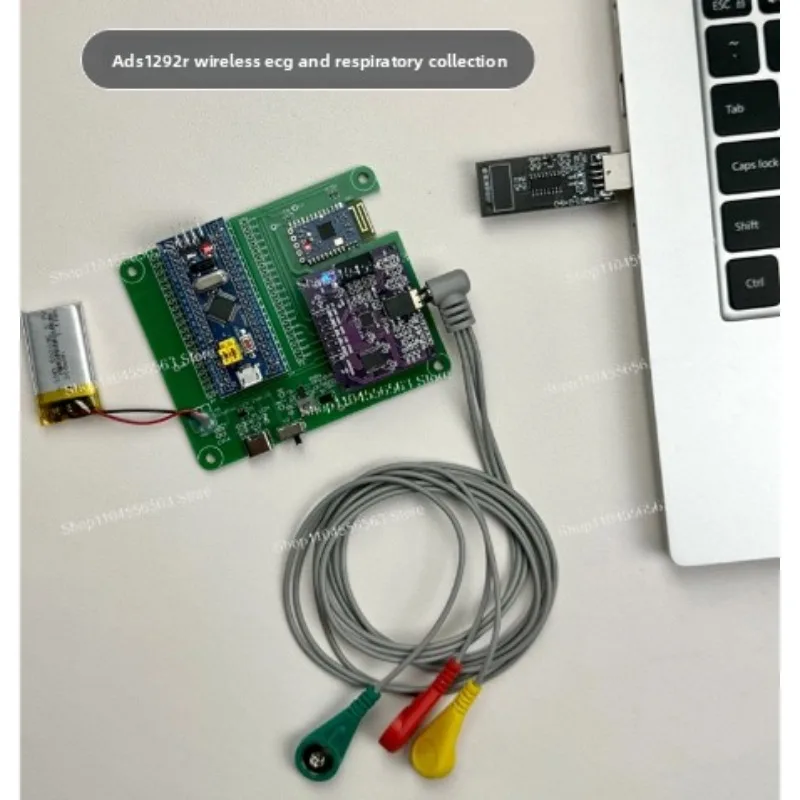 

Wireless ECG Transmission System Board, ADS1292R Front-End Acquisition Module with Respiratory Monitoring Function