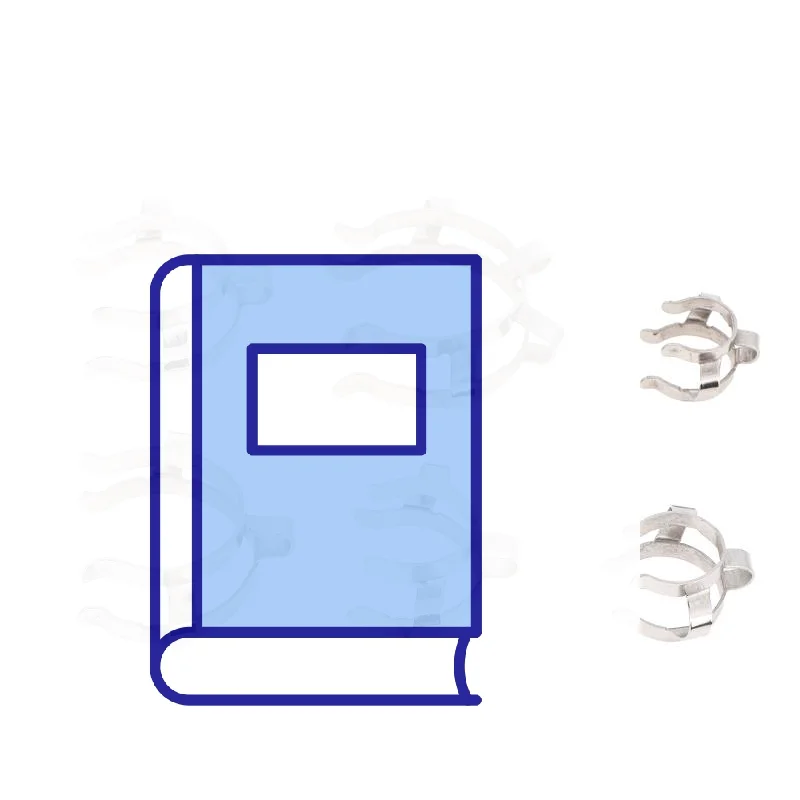 1Pc Stainless Steel Standard Ground Mouth Clip Caliber 14#19#24#29#34#45# Laboratory Clamp Heat Resisting Ground Clip Adapter