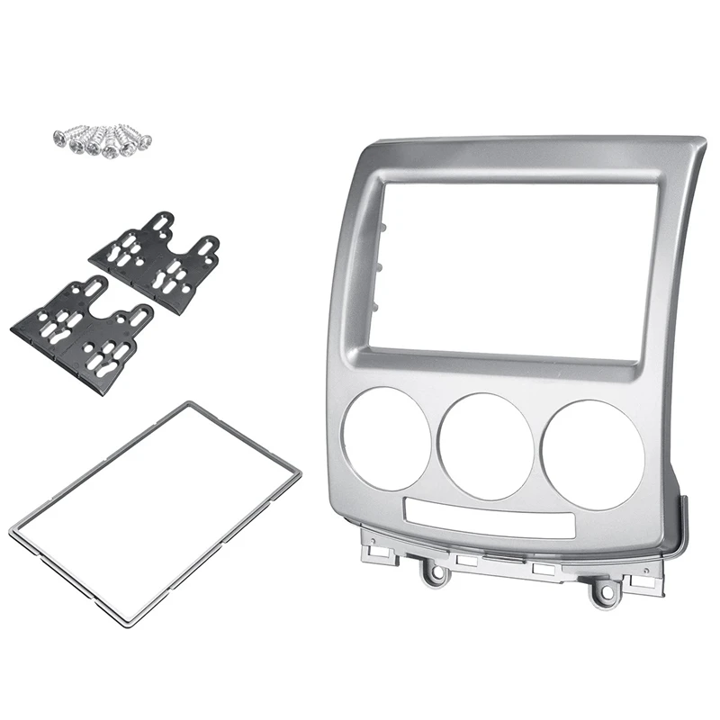 Panneau stéréo de CD DVD pour FORD i-max 2007 + MAZDA 5 Premacy 2005 + 2 Din, Kit de garniture de CD Audio, plaque de cadre