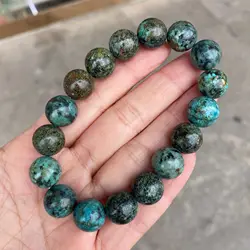 Wholesale Natural Stone African Turquoises Beads Bracelet Women Men Healing Energy Yoga Meditation Strand Bangles