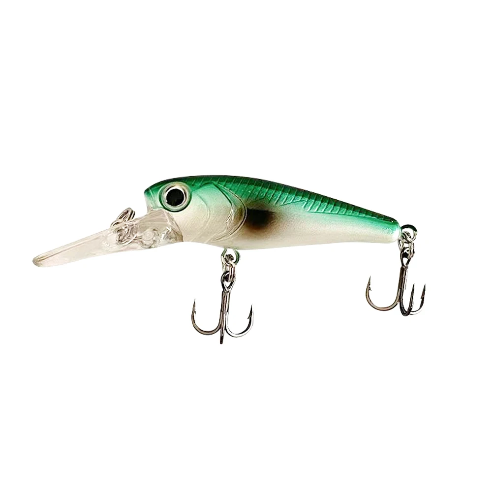 1Pcs Floating Minnow 40mm 3g Plug Hard Bait  Fishing Lures High Frequency Swing Wobblers Crankbait Carp Perch Fishing Tackle