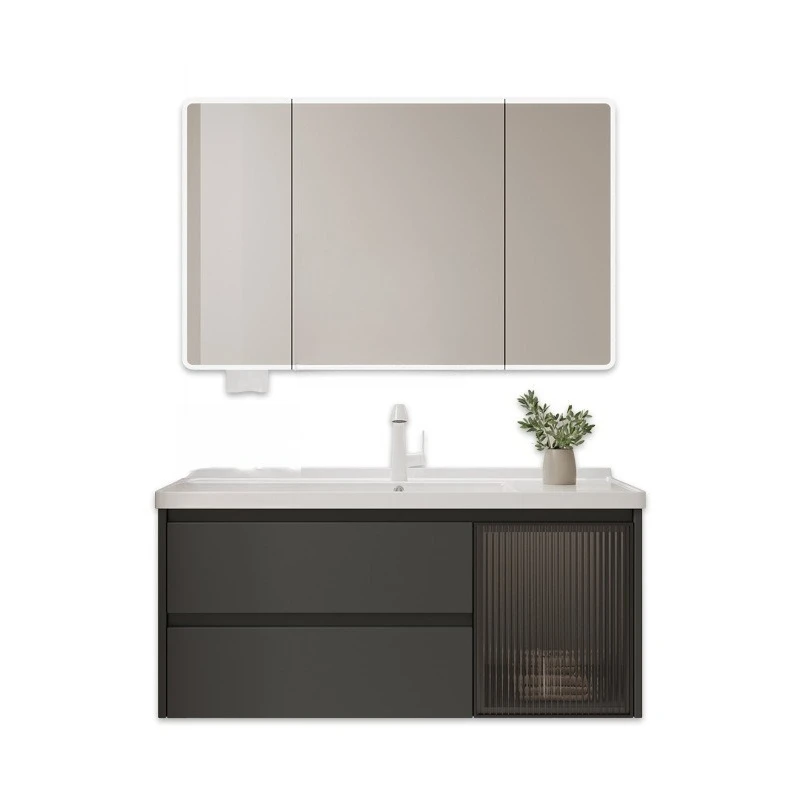 Bathroom cabinet ceramic integrated basin toilet drawer bathroom cabinet wash combination