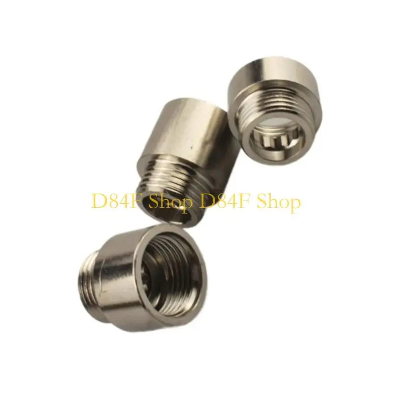 D84F 3Pcs Tap Extension Connector Internal External Thread Heavy Duty Stainless Steel Plumbing Temperature Resistant