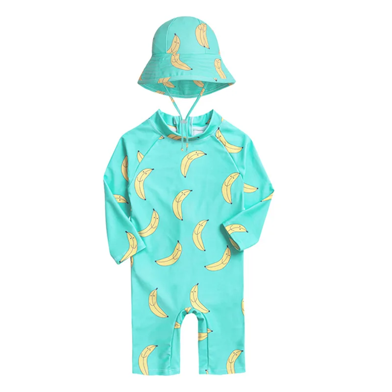 Children\'s one-piece swimsuit sun protection quick-drying baby underwater swimming suit boys and girls swimwear toddler swimsuit