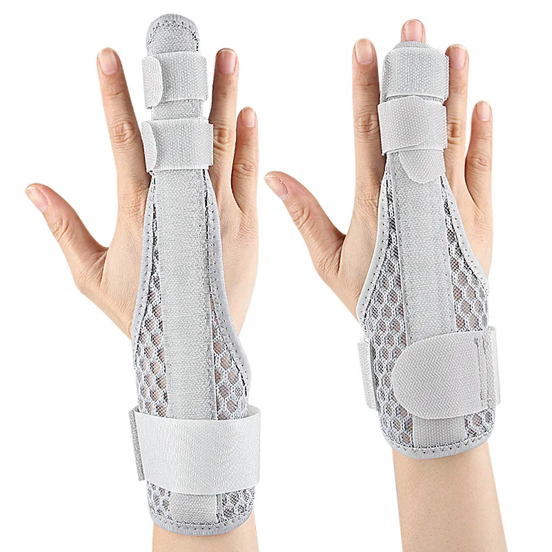Adjustable Finger Splint Wrist Support Brace Multi-Finger Fixation Stabilizer, Long Short Versions Wrist Brace Protector Guard
