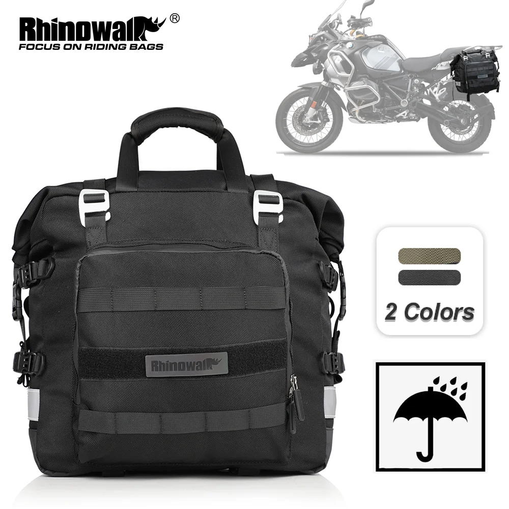 Rhinowalk Motorcycle Side Bag Motor Saddlebag Side 1 or 2 Pcs Universal Motorbike Waterproof Removable Inner Bag Luggage Pannier
