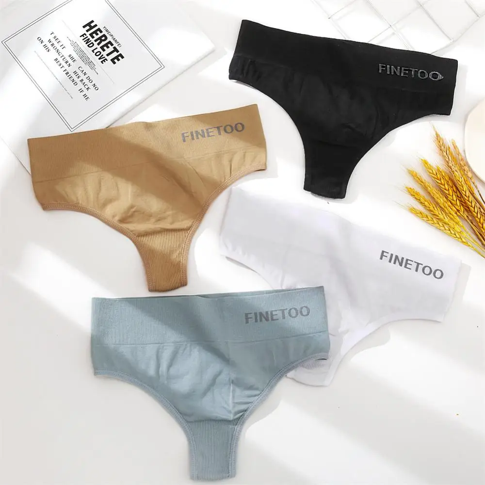 High Rise Panty For Ladies Panties Mid Waist Sports Breathable Stretch Brief Seamless High Elastic Sport Underwear Underpants