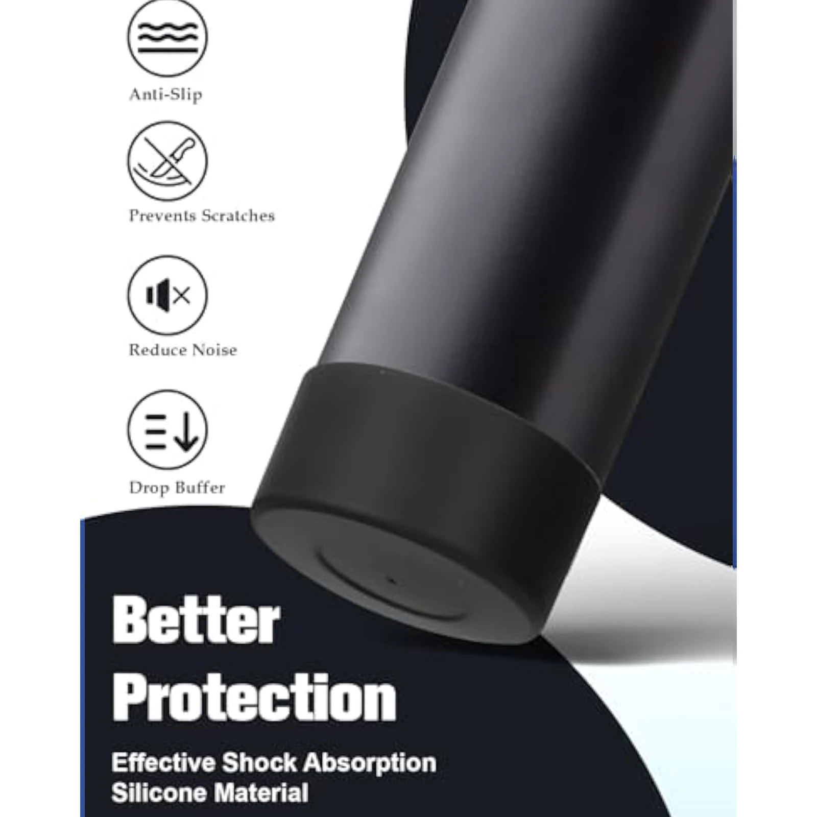 2Pcs Silicone Boot Bottom Anti-slip Cup Sleeve For Owala Water Bottle 24/32 oz Protective Sleeve for FreeSip Protector Accessory