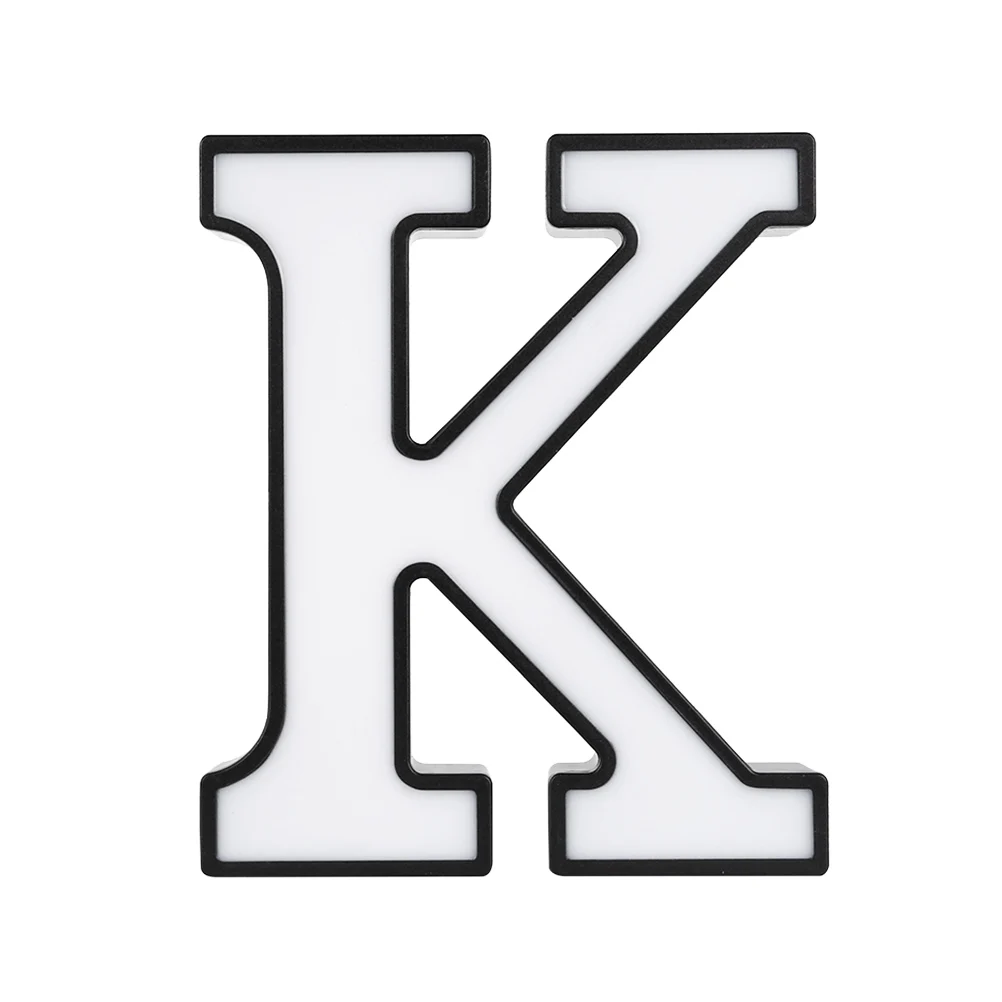 

Alphabet LED Letter Sign Night Light Stickers Shaped Glow Operated Safe Friendly Wedding Party HomeDecoration