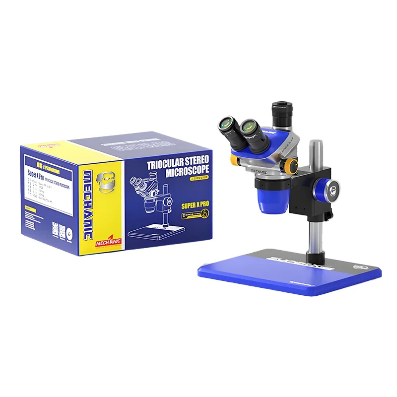 MECHANIC SUPER X Pro-B11/TSD Trinocular Microscop Continuous Zoom