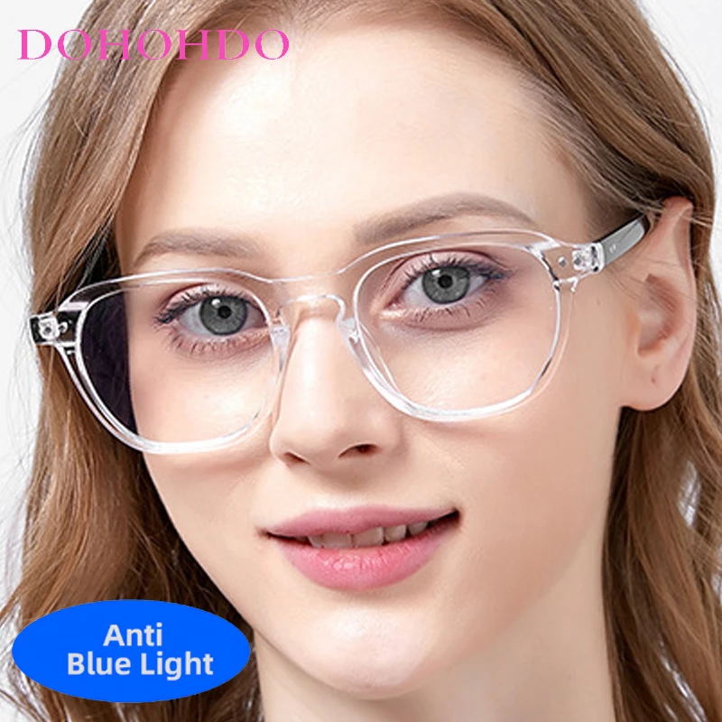 

Fashion Brand Designers Square Blue Light Blocking Glasses Women Men Classic Optical Spectacle Protection Computer Eyeglasses