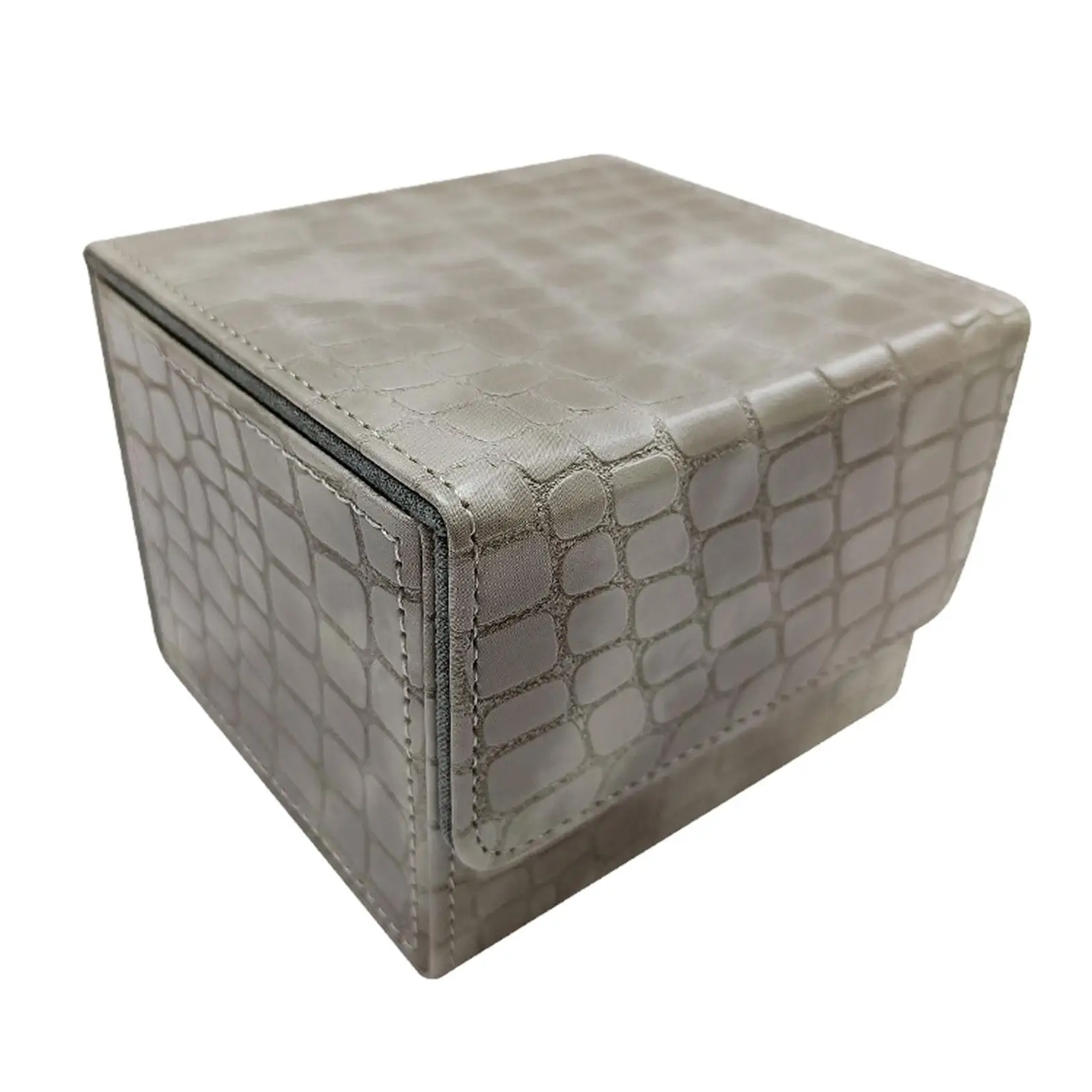 

Card Deck Box, Card Storage Box Holder High End Display PU Leather Cards Deck Game Box for Football Cards, Sports Cards
