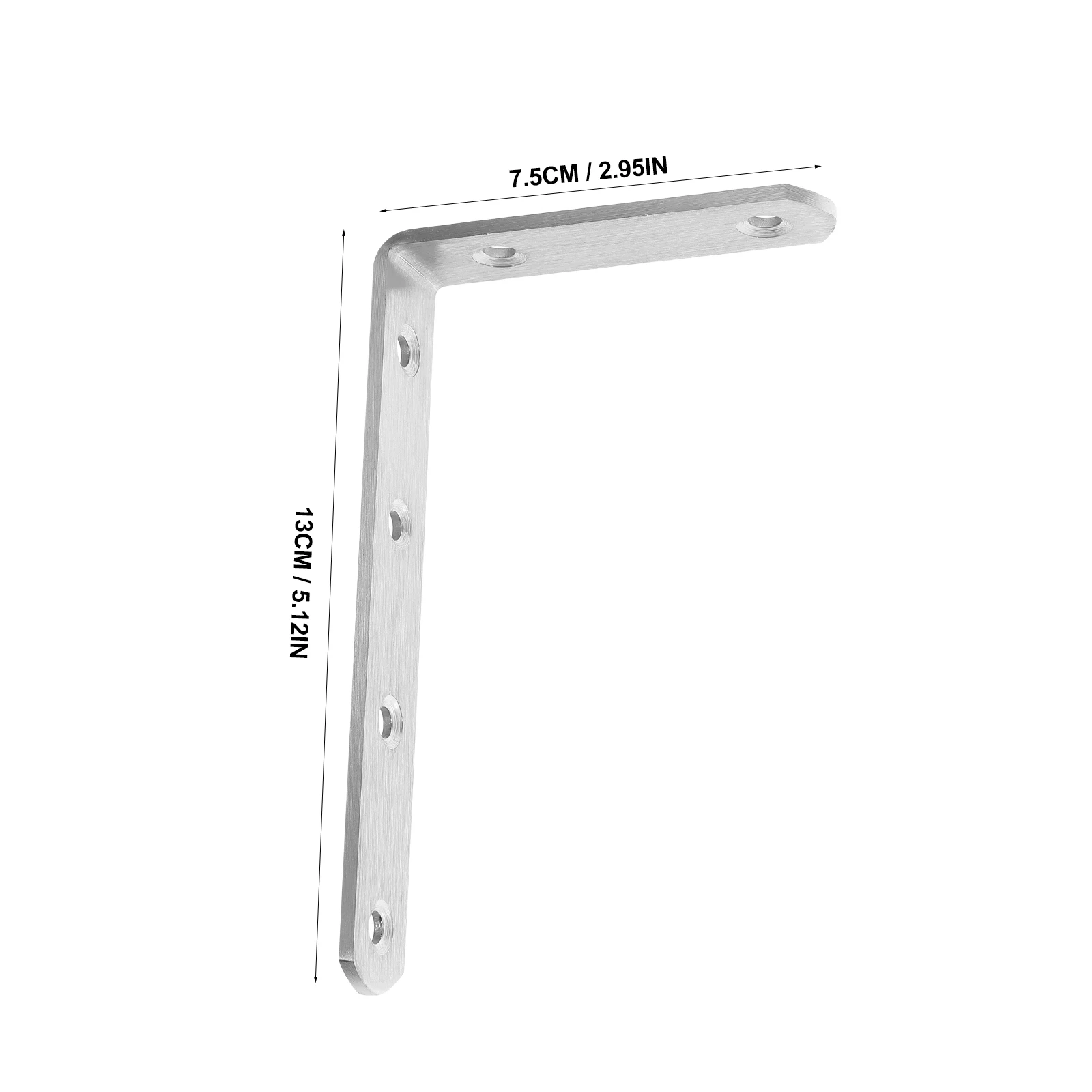 

10pcs Stainless Steel Corner Brackets Heavy Duty Small Angle Shelf Hanger for Wood Wardrobes Cabinets Shelves Furniture