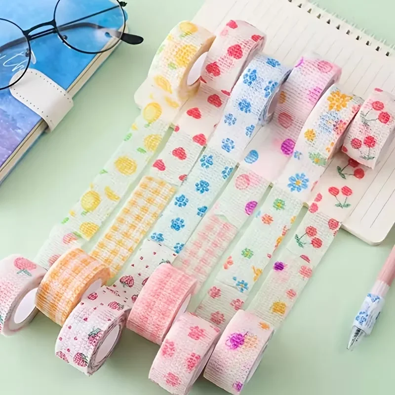 5 Rollen / 10 Rollen (Farbe zufällig) Fingerbandagen, selbstklebendes, atmungsaktives Sporttape, elastische Bandagen aus Vliesstoff – Detail 6