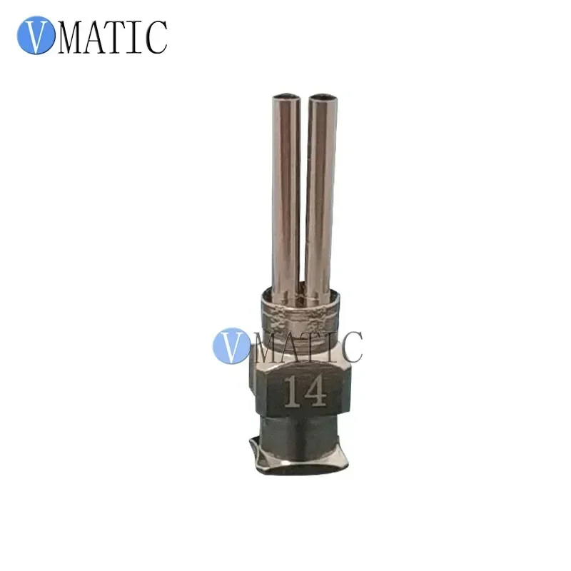 شحن مجاني 12 قطعة 1/2 بوصة 8G-27G نوع مزدوج جميع إبرة الفولاذ المقاوم للصدأ #4