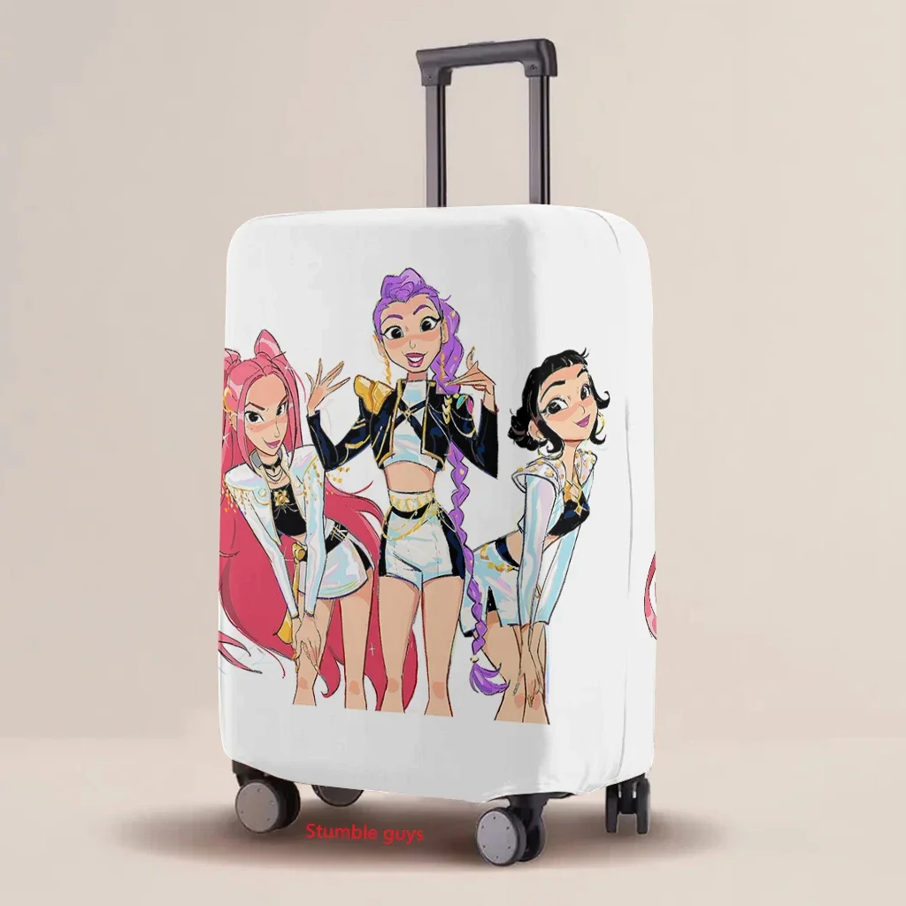 

Kpop Demon Hunters Cartoon Luggage Protective Cover Elastic Print Case Suitcase Travel Must-Have​