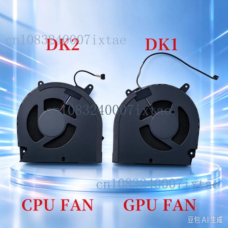 Compatible for Ultra Xpro16 16s GPU CPU Cooling Fan X6DR57TK NB801005HHT4B10005 THER7X6DRT-3711 DK1 DK2