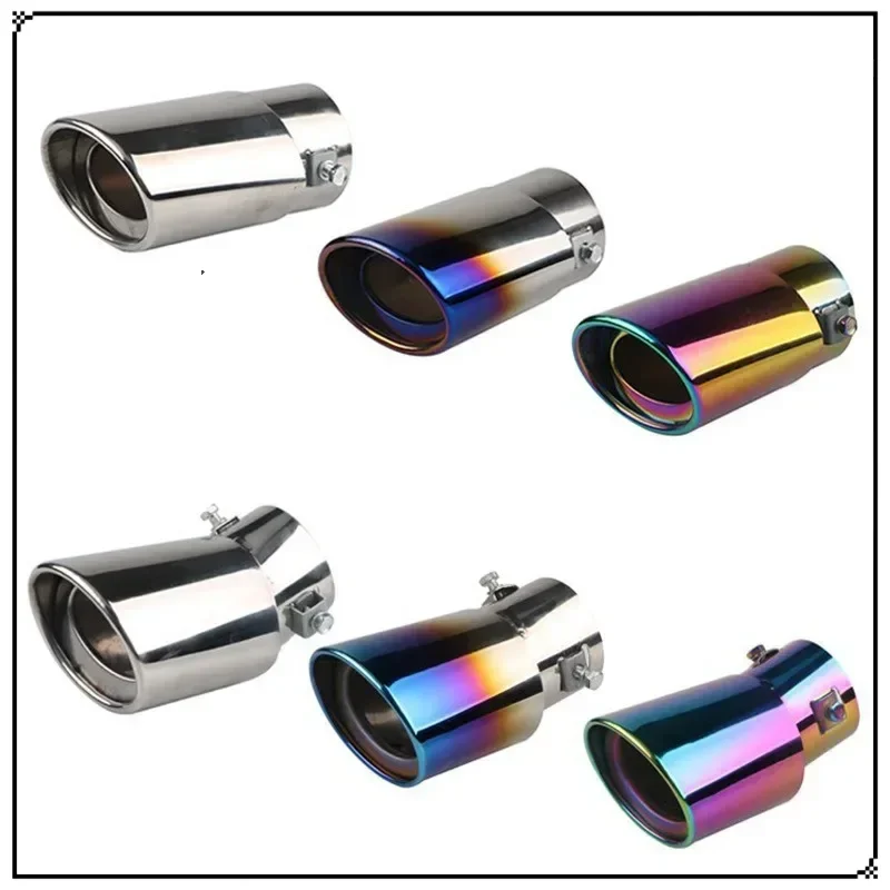 

Car Tail Throat, Car Modified Tail Throat Stainless Steel Exhaust Pipe Racing Car Decoration Colorful Tail Throat Auto Supplies