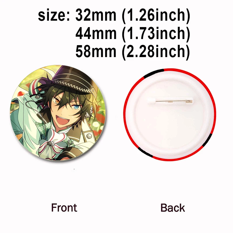Mika Kagehira Anime Badge Cartoon Characters Brooches Handmade Exquisite Enamel Pins for Jewelry Backpack Hat Accessories Gifts