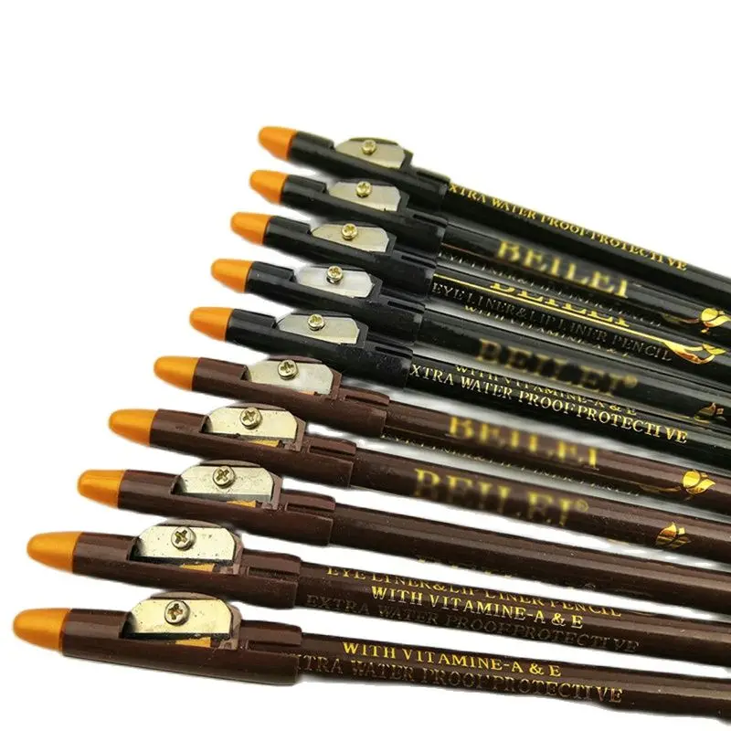 Augenbraue Bleistift Verfügbar Augenbraue Bleistift Schatten Kosmetik Natürliche Lang Anhaltende Farbton Wasserdichte Microblading Holz Augenbraue Stift