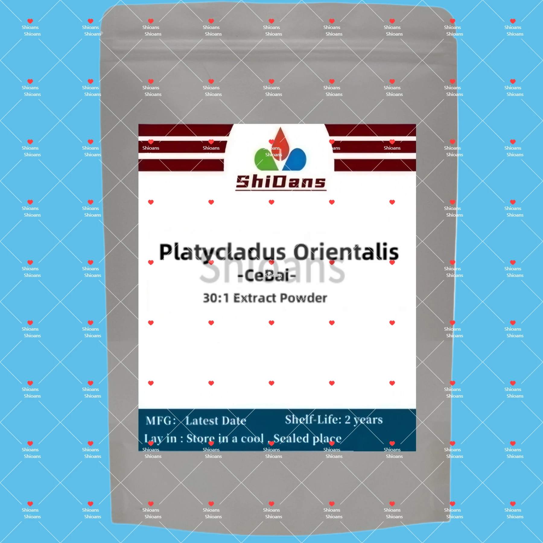 Platycladura Orientalis 30:1 Индивидуальные порошковые многоразовые пакеты, упаковка для глобального производства мыла, фабрики сырья