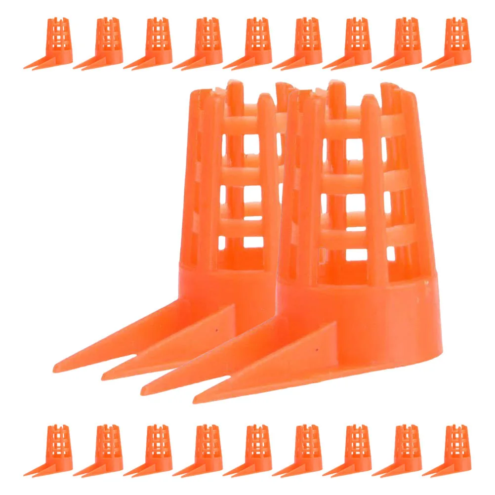 100pcs Queen Cell Protector Cover For Beekeeping Durable Plastic Bee Incubation Base, Safe Rearing Cups With Easy Installation,