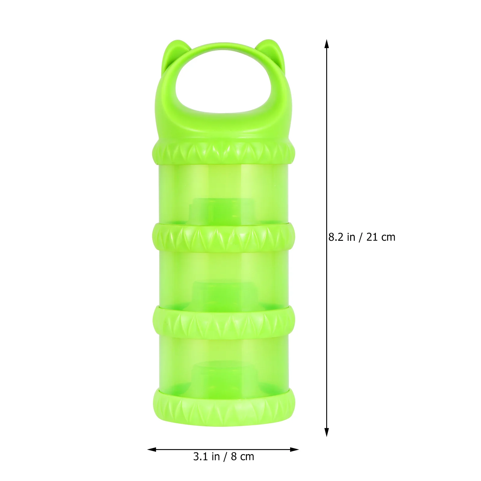 Organizador de leche en polvo para niños, caja de almacenamiento de leche en polvo desmontable de tres capas, contenedor de viaje portátil apilable para exteriores, 1 Uds.