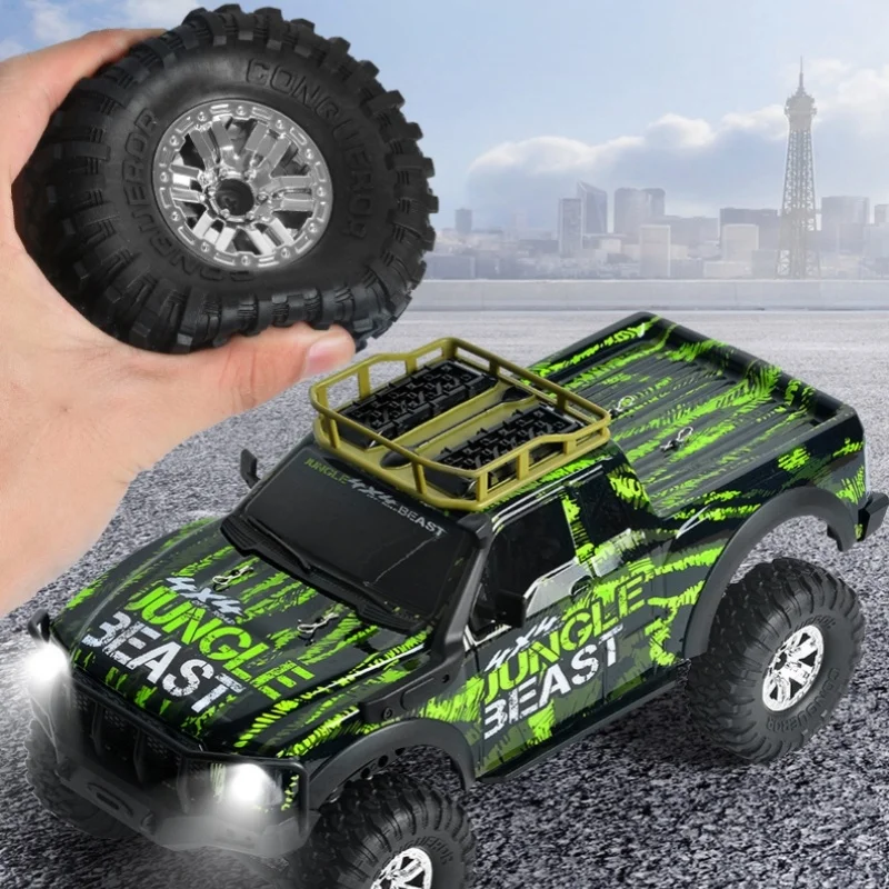 Controle Remoto Raptor RC Car Brinquedos, Simulação Off-Road, Full-Scale, Tração nas Quatro Rodas, Escalada, Grande, 1:10, Presentes