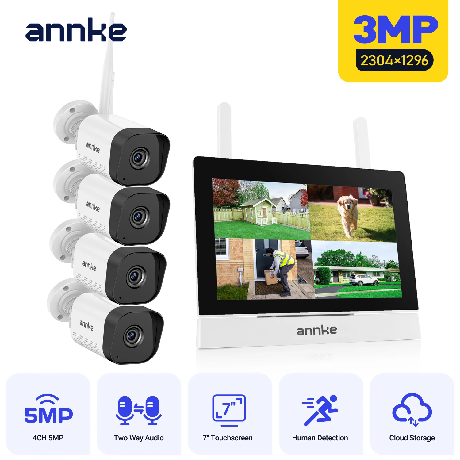 ANNKE Wireless Security Camera System, 7