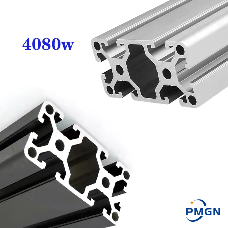 Industrial 4080 Aluminum Profile European Standard 4080W Heavy-duty Automatic Assembly Line Aluminum Profile Thickened 3mm 500MM