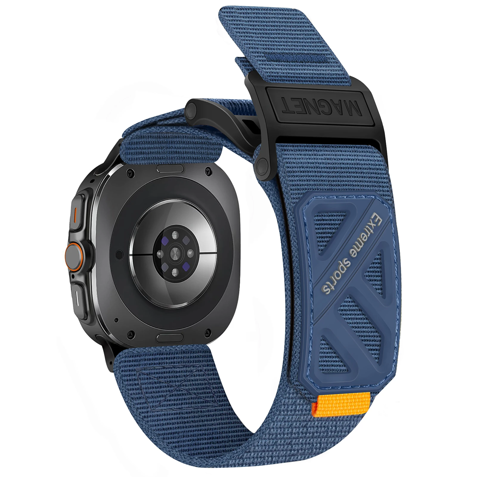 Das Armband ist für das handgewebte Sport-Magnet-Nylonarmband Samsung Galaxy Watch Ultra 47 mm geeignet.