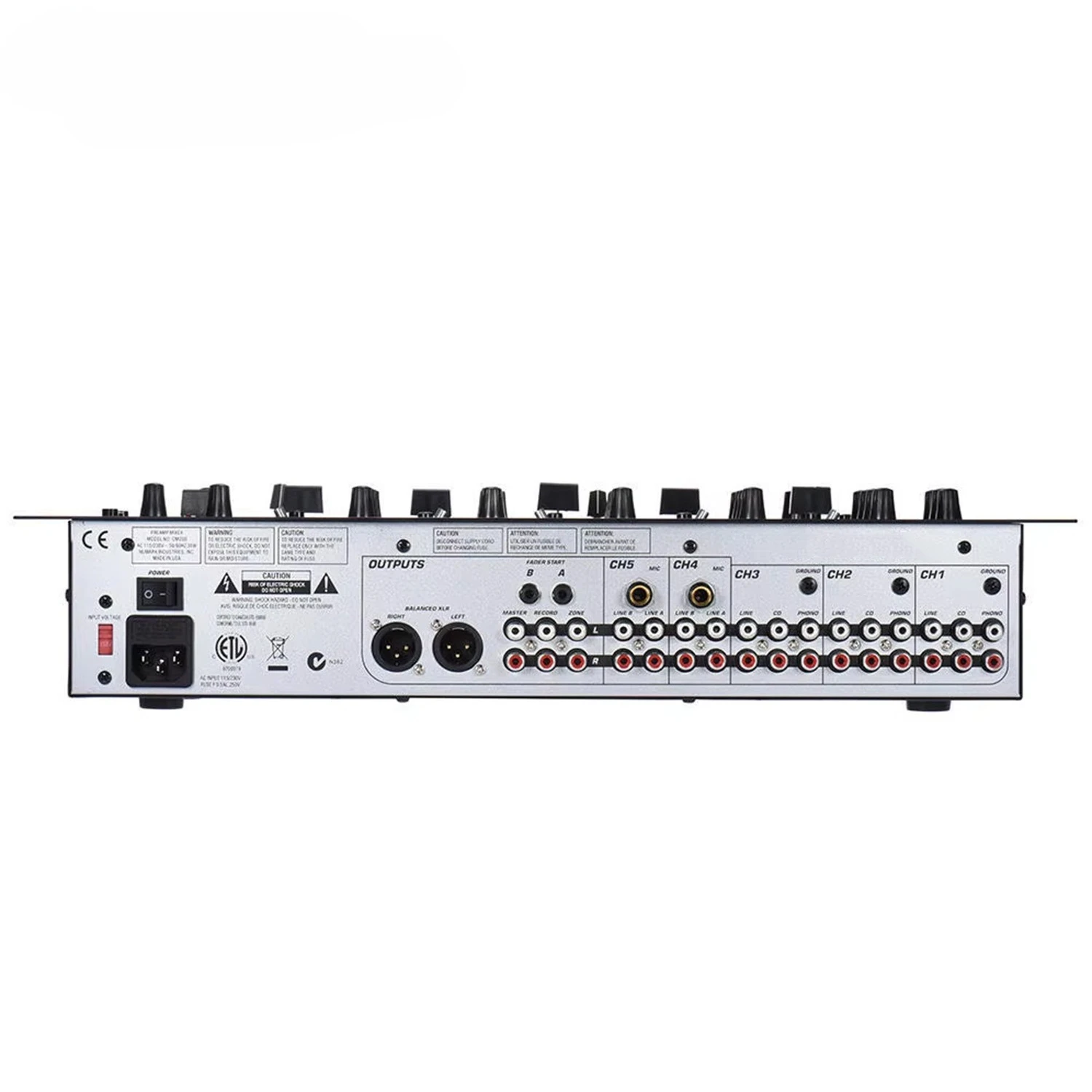 5-Channel Ultra-Low Noise DJ Mixer with 3-Band Kill EQ & 33 Digital Effects – Professional Performance Mixer