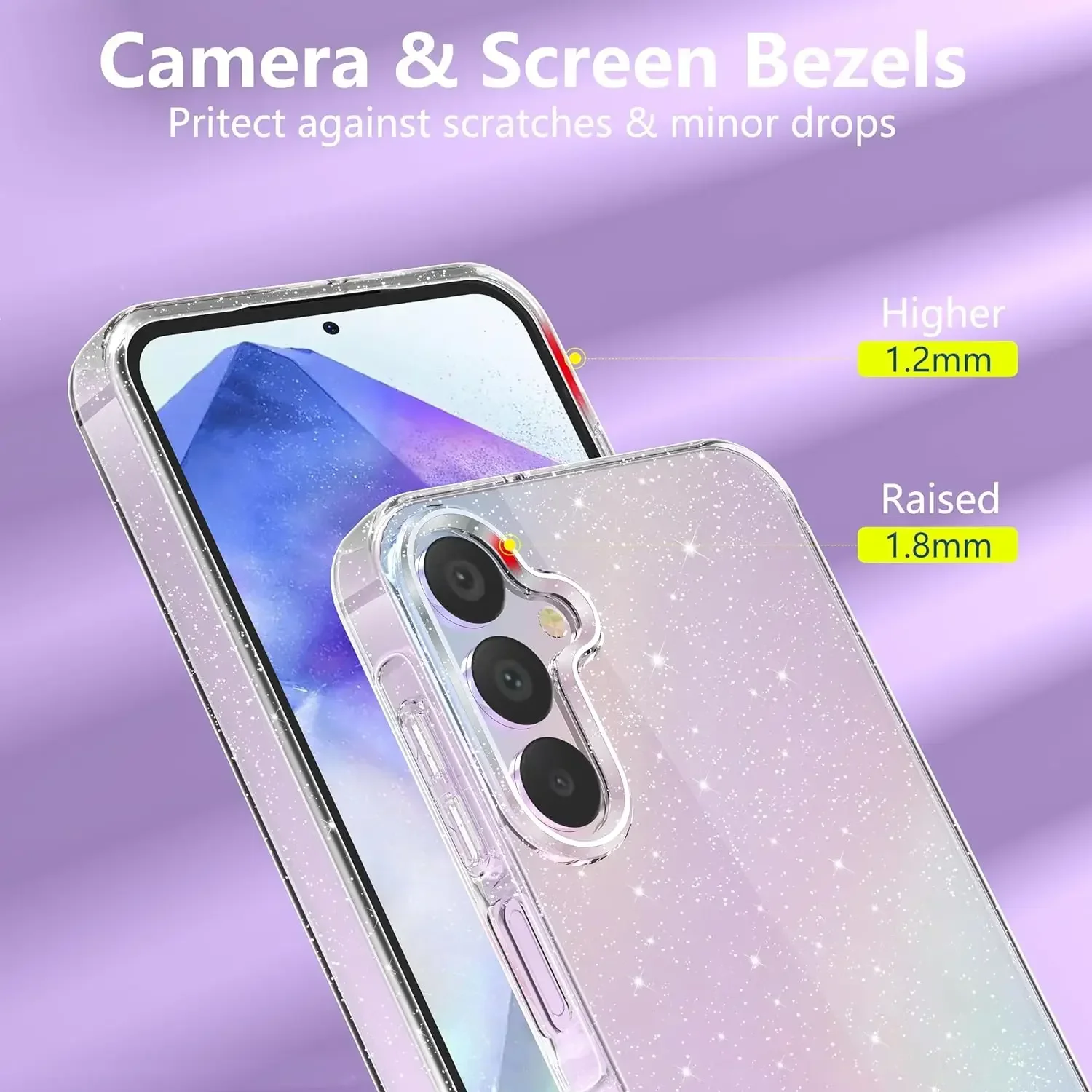 Блестящий чехол для Samsung Galaxy A55 A35 A25 A15 5G S25 S24 Ultra S23 FE S22 Plus S21 S20 Note 20 A13 A14 A32 A33 A34 A52 A53 A54